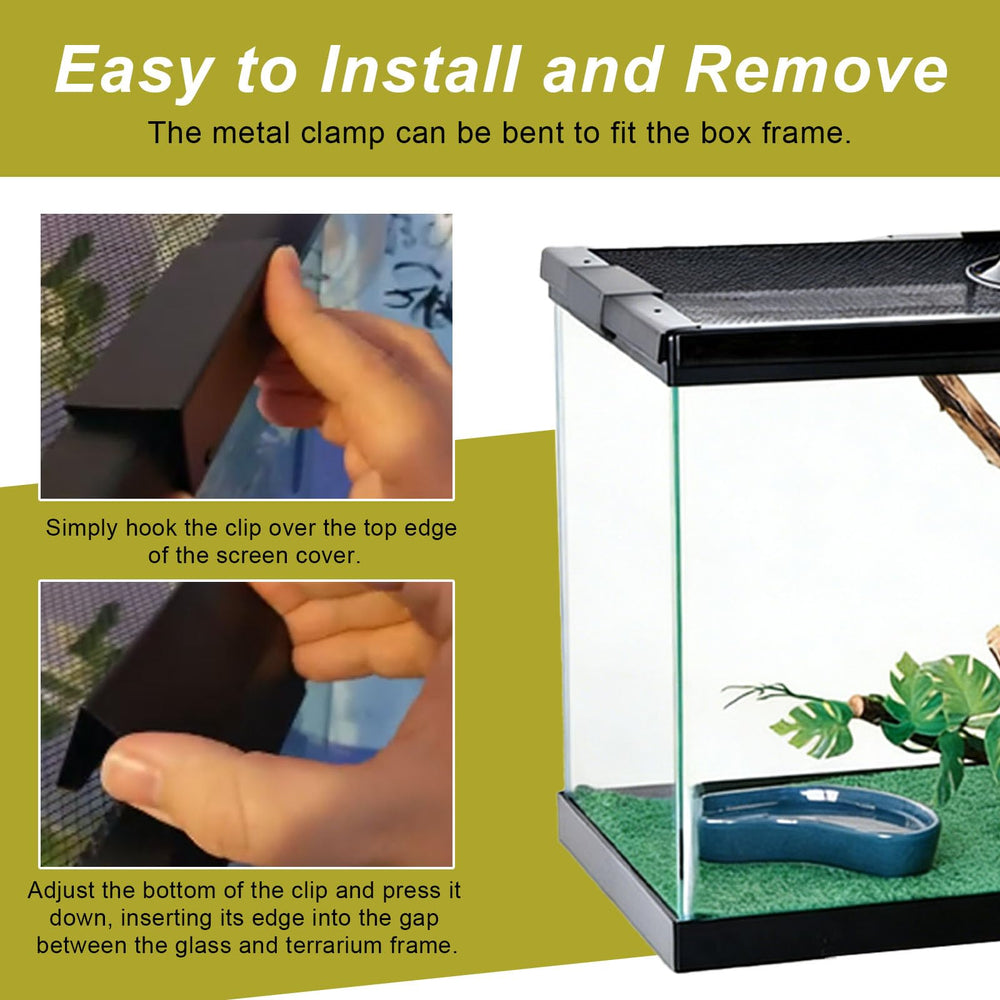 Couverture renforcée DNIUAXZ – haute résistance pour le haut du terrarium.