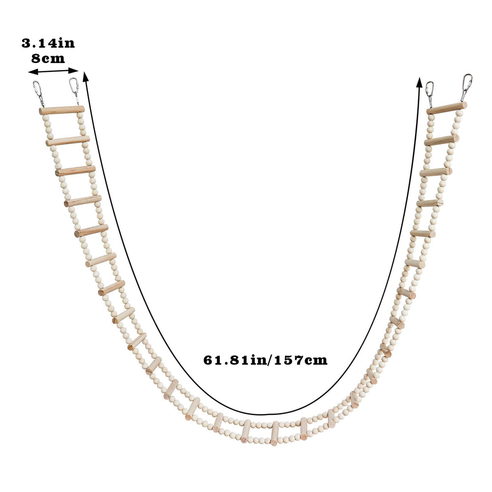 Utilisation du pont-échelle dans cage ou aire de jeux pour petits animaux.