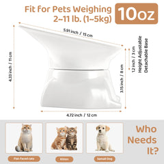 Bol DNOYEUS alimentation lente amovible hauteur ajustable pour chaton.