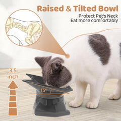 Bol chat inclinaison 15 degres DNOYEUS, encourage une posture naturelle.