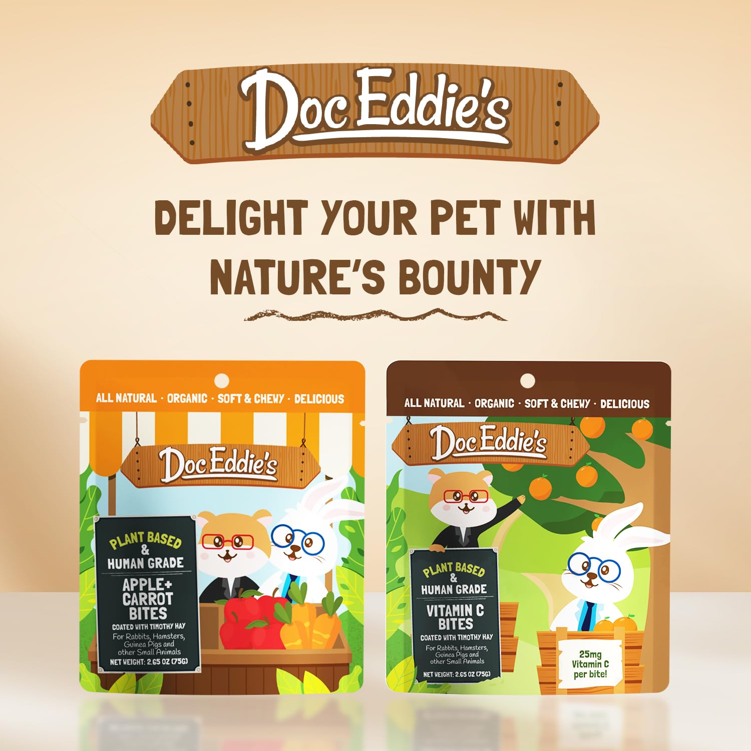 Snack Petits Animaux – Doc Eddie's Vitamin C Bites, récompense adaptée