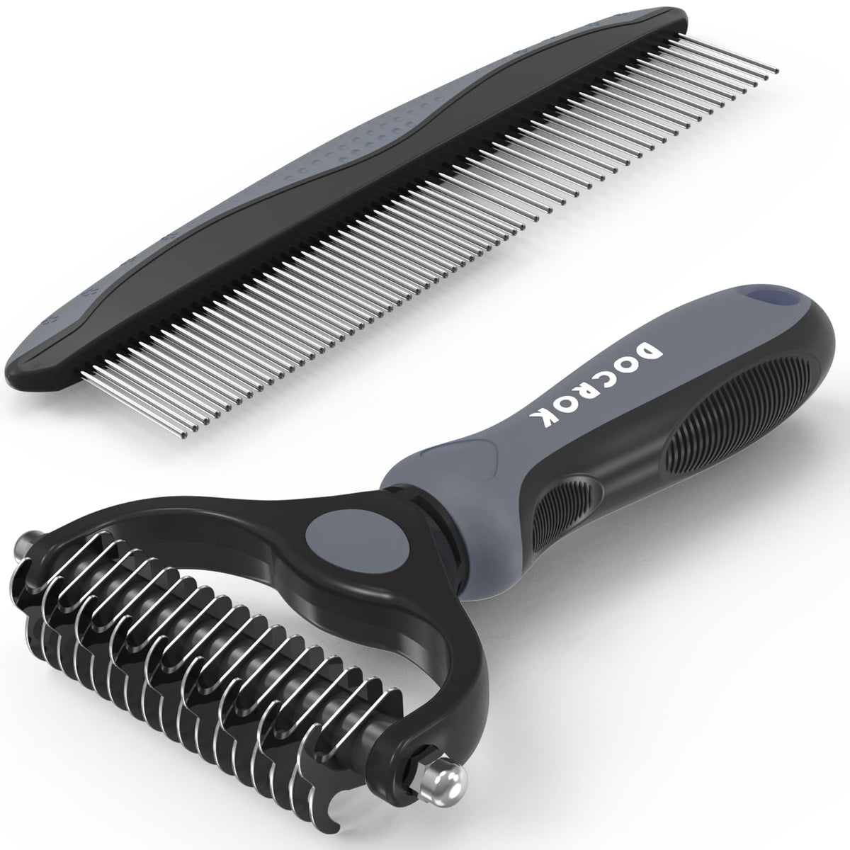 Docrok brosse démêlage et deshedding pour chiens et chats, efficacité douce