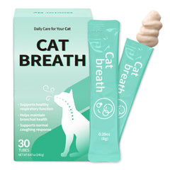 Emballage extérieur Doctor By Cat Breath, soutien respiratoire pratique pour le chat.