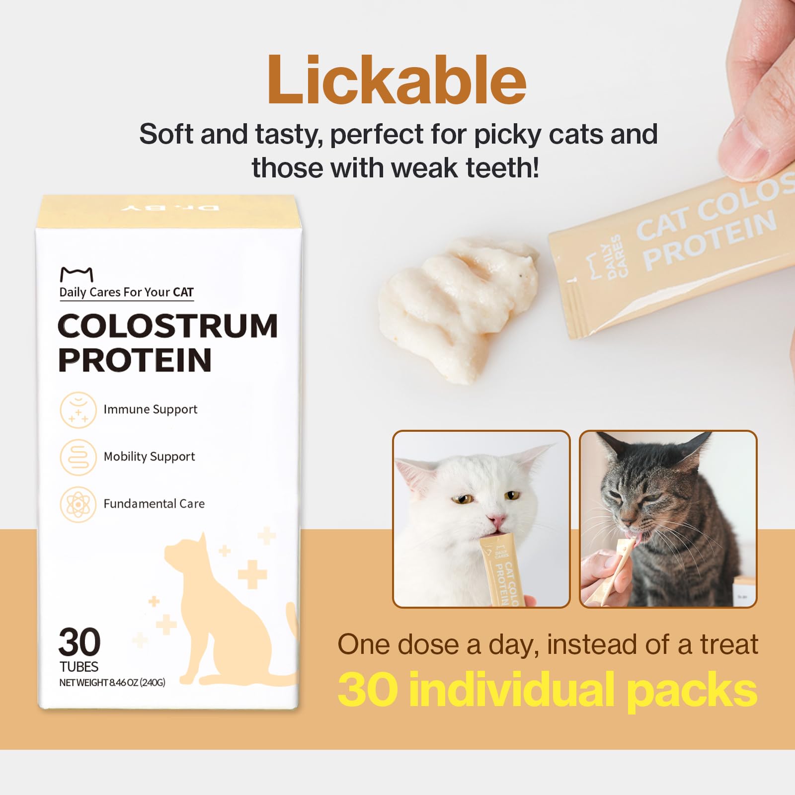Docteur By Cat Colostrum: senior-confort, formule adaptée et récupération.