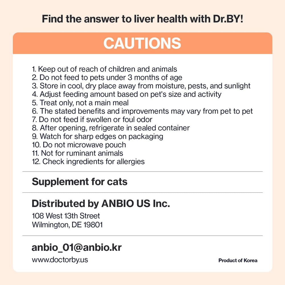 Application facile sur nourriture avec Doctor By Cat Liver Guard