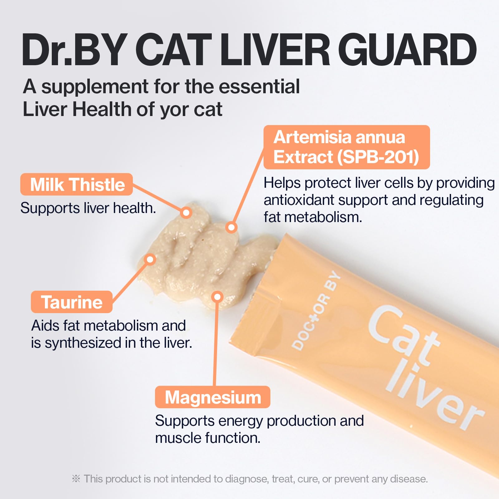 Chat en train de manger Doctor By Cat Liver Guard, format appétent