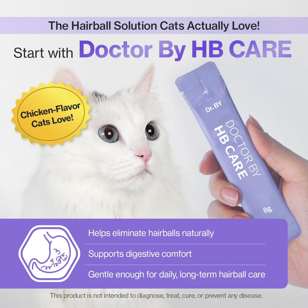 Doctor By HB Care - chat qui lèche, saveur poulet appréciée.
