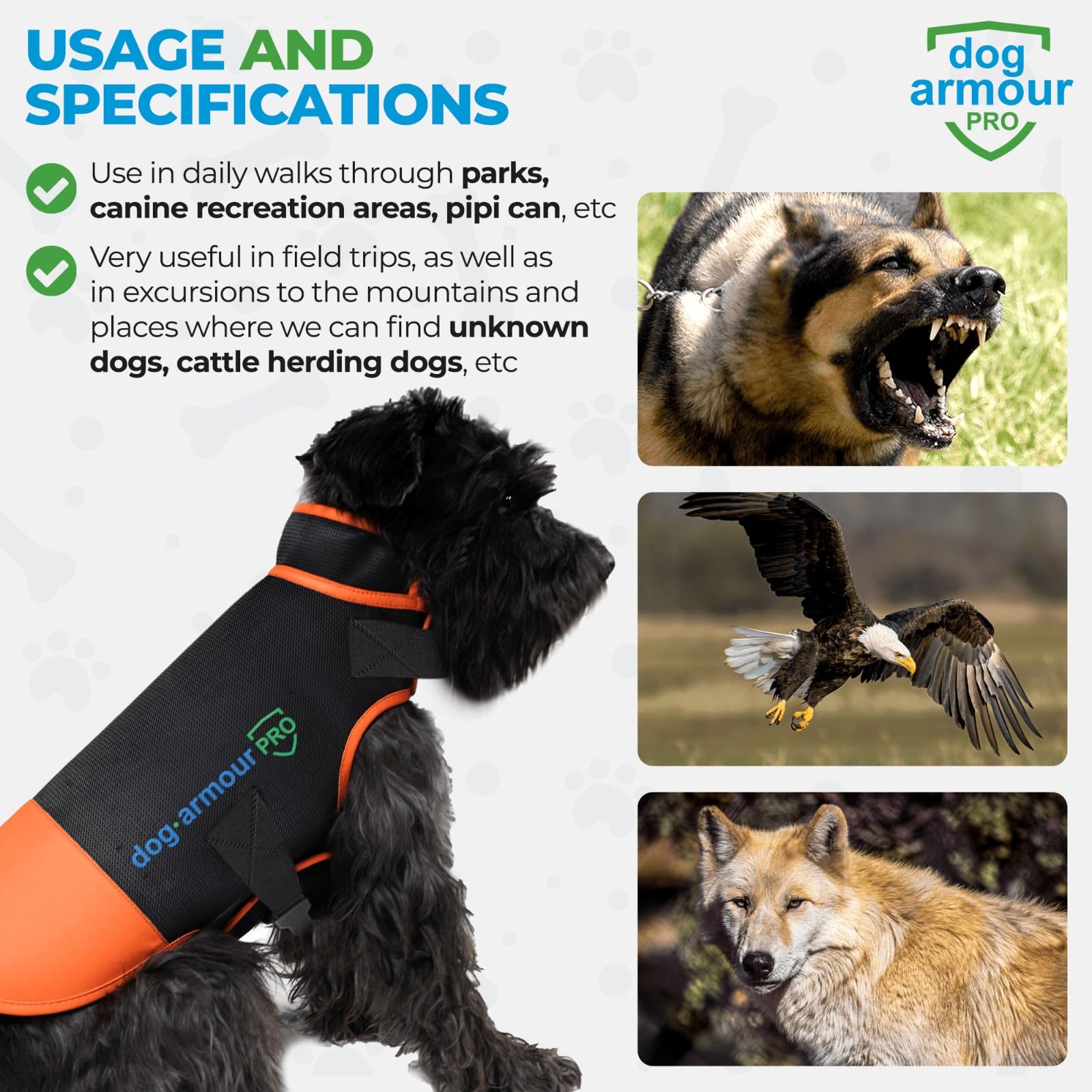 dog armour PRO protection étanche, garde votre chien au sec.