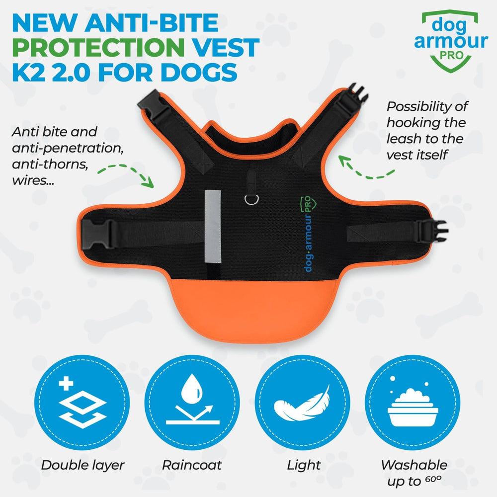 dog armour PRO tissu intérieur Climacool, respirant et sec.