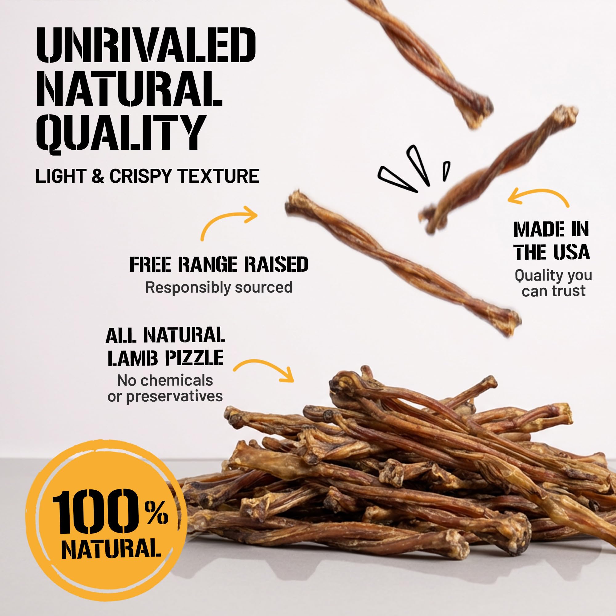 Dog Chits Bully Sticks – sante dentaire grâce à la mastication durable.