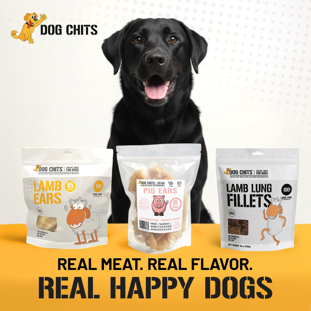 Dog Chits Oreilles d'agneau: portion pratique pour petites et moyennes races.
