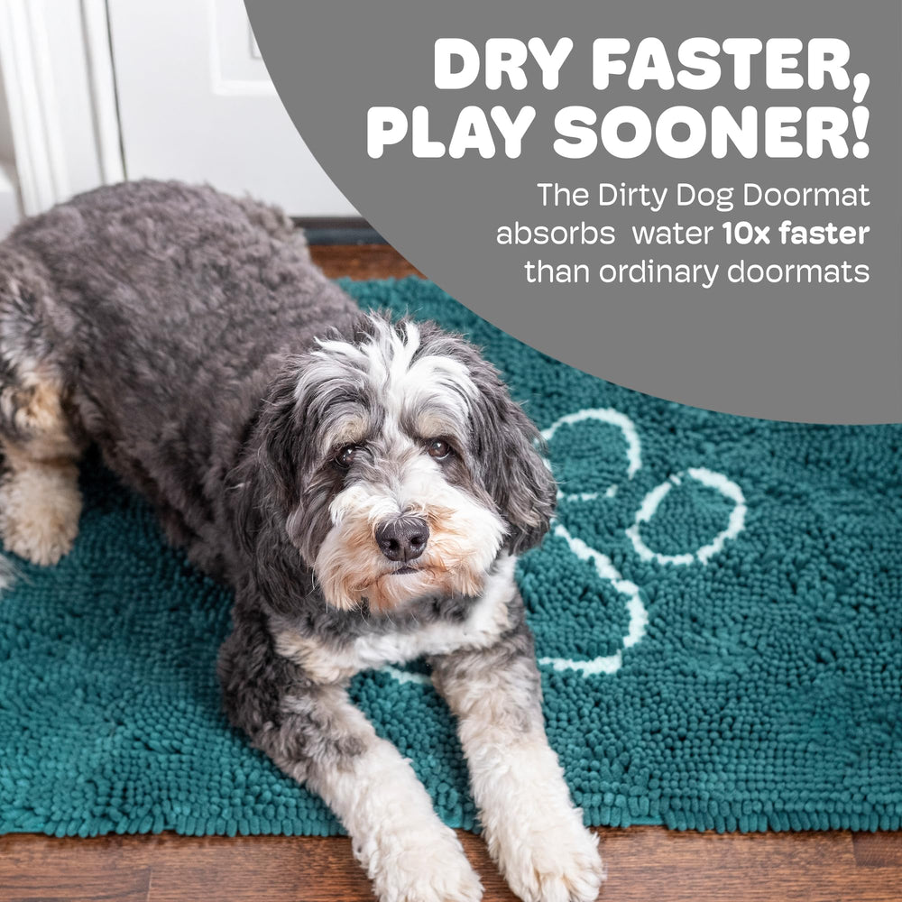 Dog Gone Smart Dirty Dog Doormat séchage rapide des pattes mouillées après la promenade