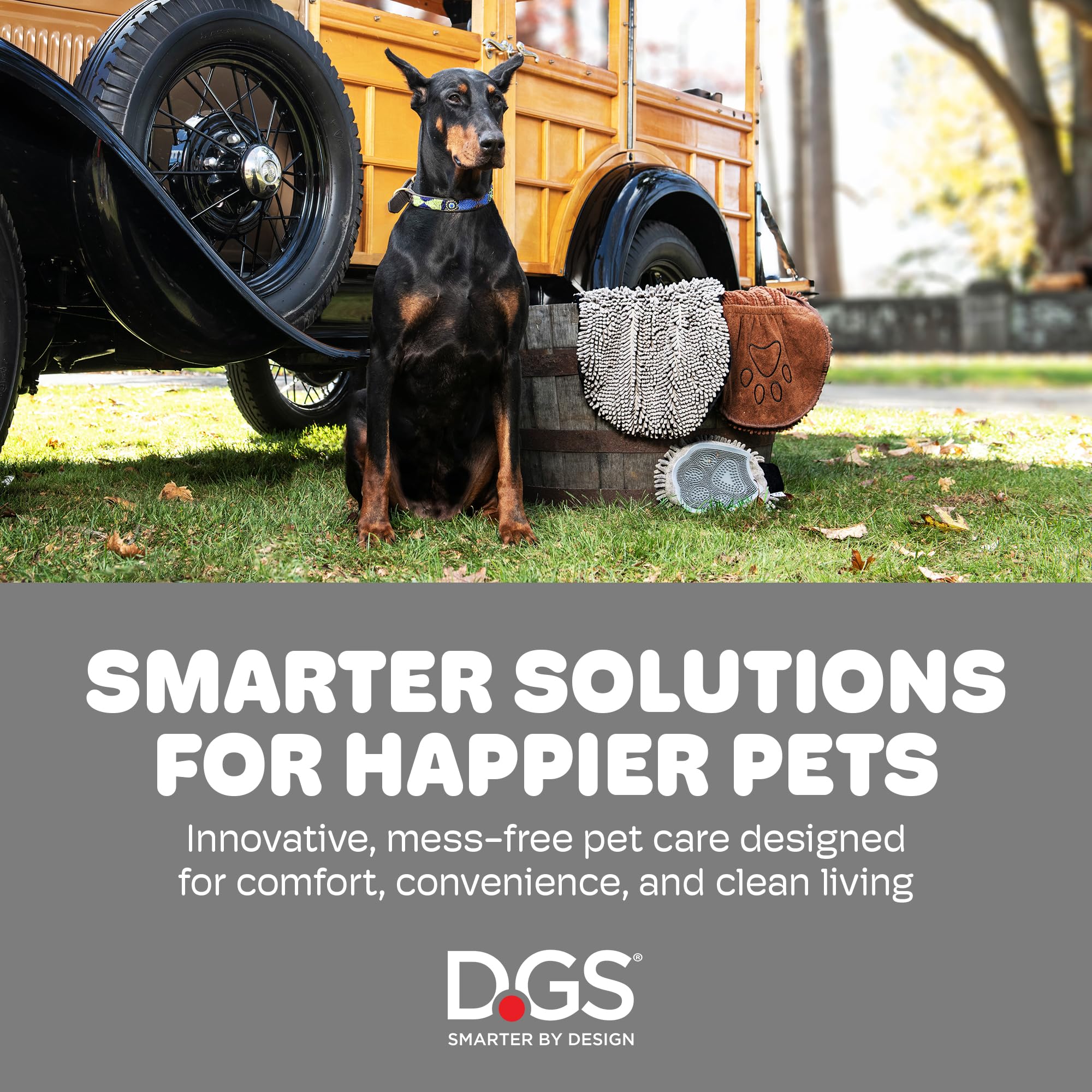 Dog Gone Smart: Surface douce pour les pattes, idéal après les balades mouillées.