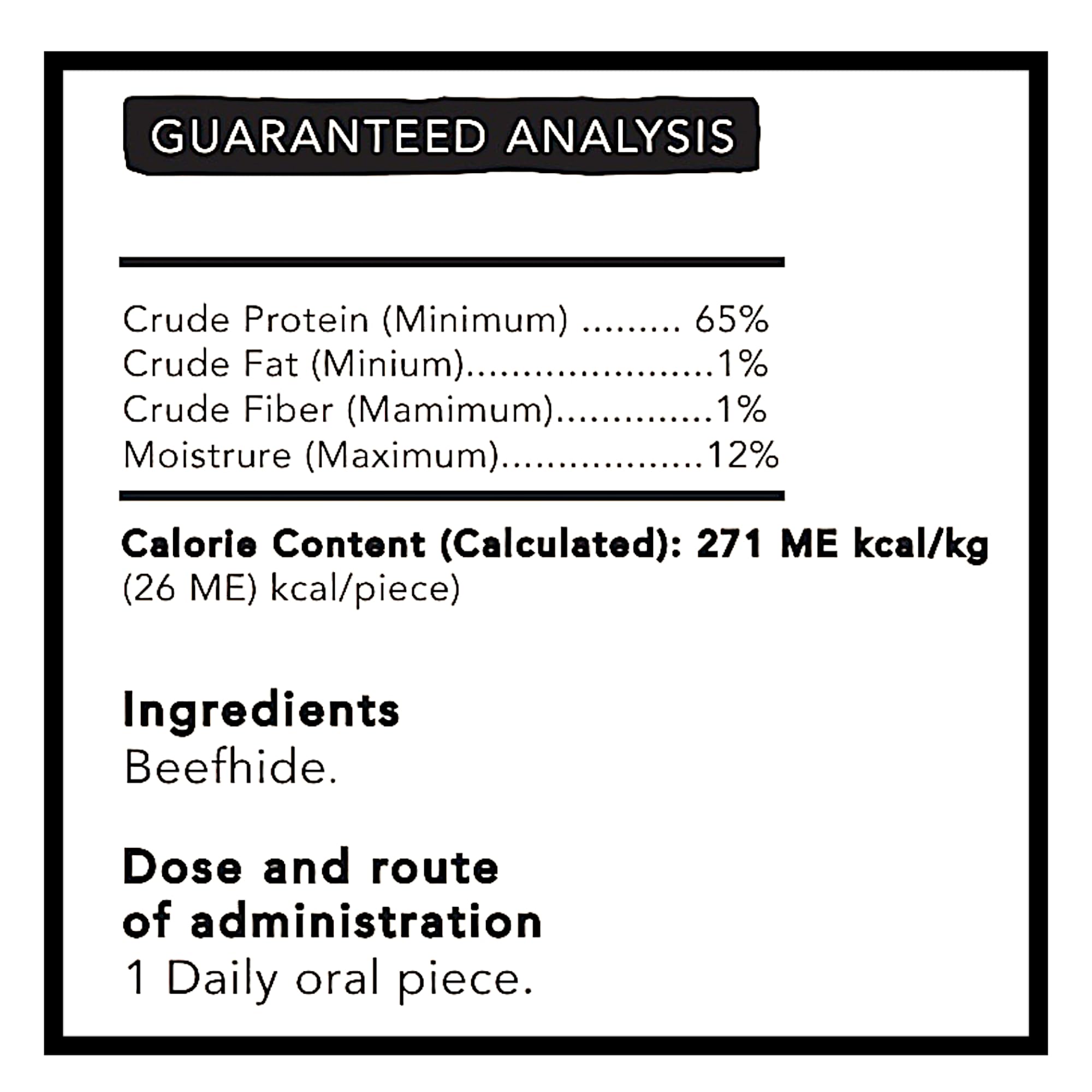 Friandise Dog Munchies sans additifs chimiques, sûre et neutre en odeur.
