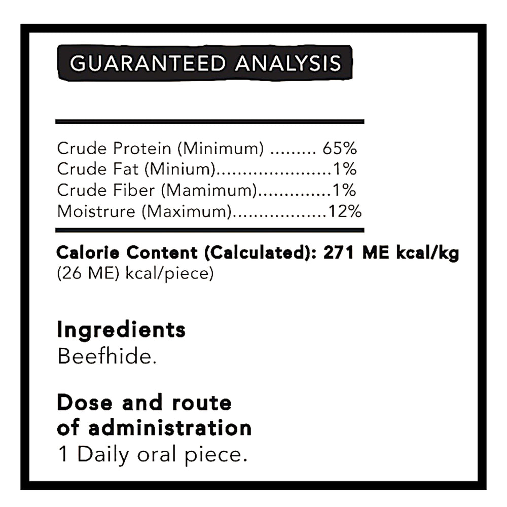 Friandise Dog Munchies sans additifs chimiques, sûre et neutre en odeur.