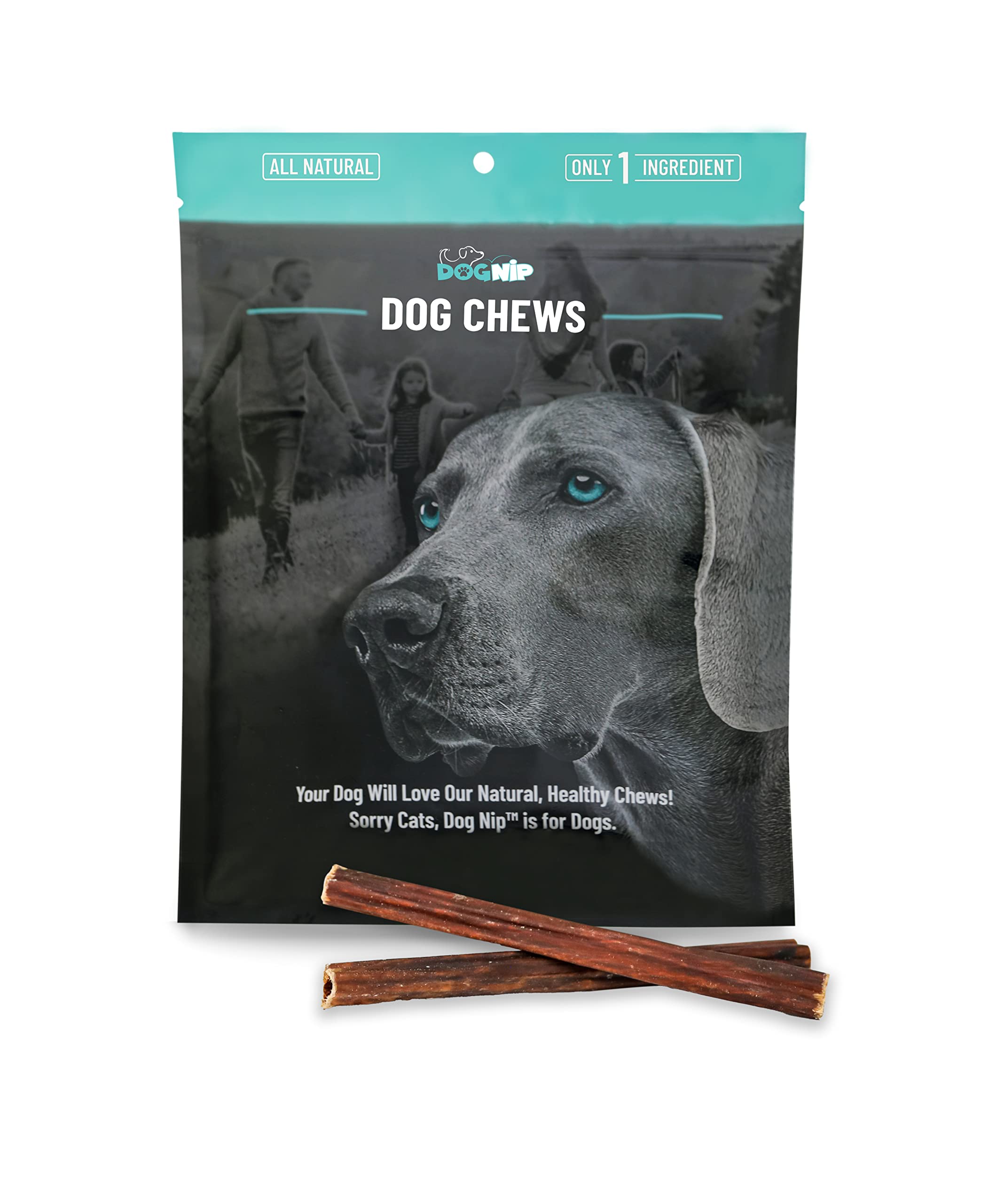 Dog Nip bâton taffy sans odeur 6 pouces friandise neutre.