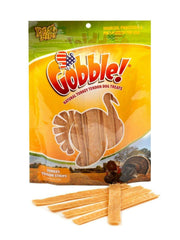 Dog Nip Gobble tendon de dinde: morceaux épais, idéal pour la mastication prolongée.