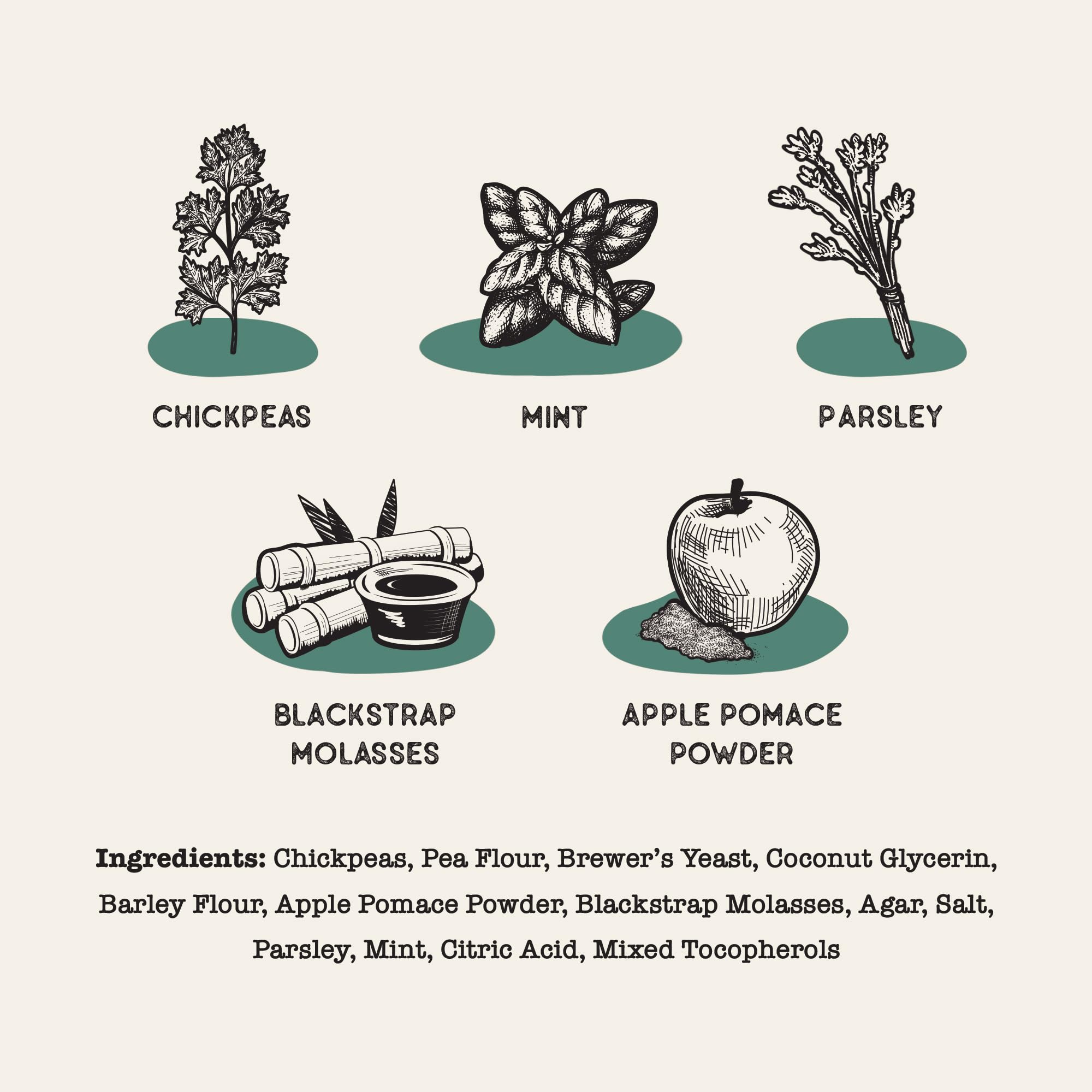 Dog Treat Naturals, ingrédients vegan et naturels, friandise saine pour chiens.