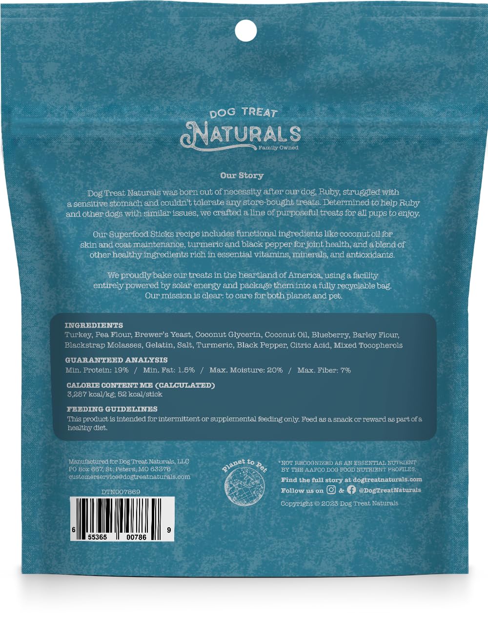 Dog Treat Naturals Superfood Sticks: sac recyclable et expérience de dégustation appétissante