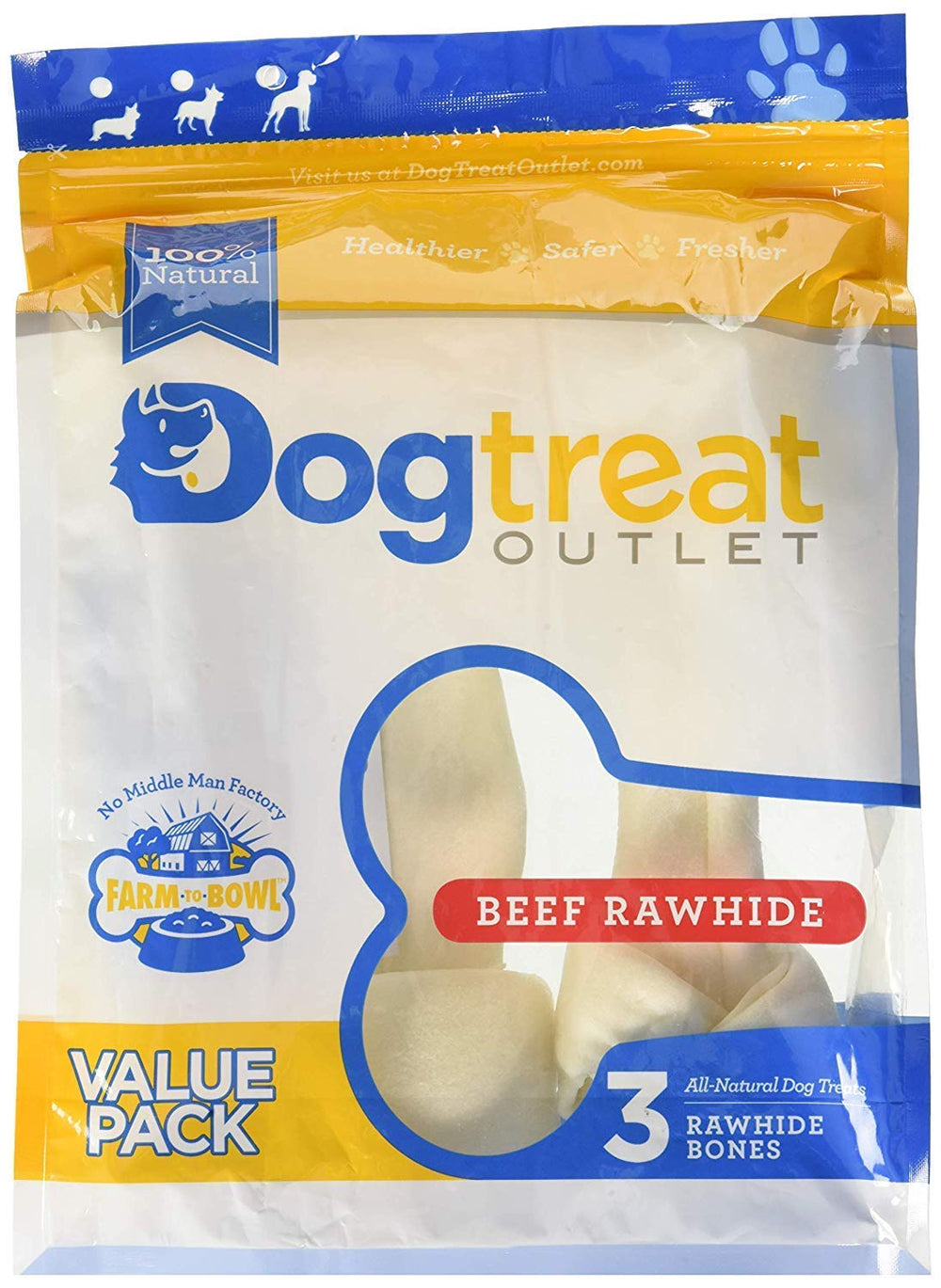 Dog Treat Outlet – sac refermable protège la fraîcheur après ouverture
