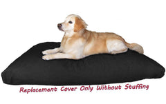 Housse Dogbed4less avec fermeture invisible et coutures renforcées pour plus de durabilité.