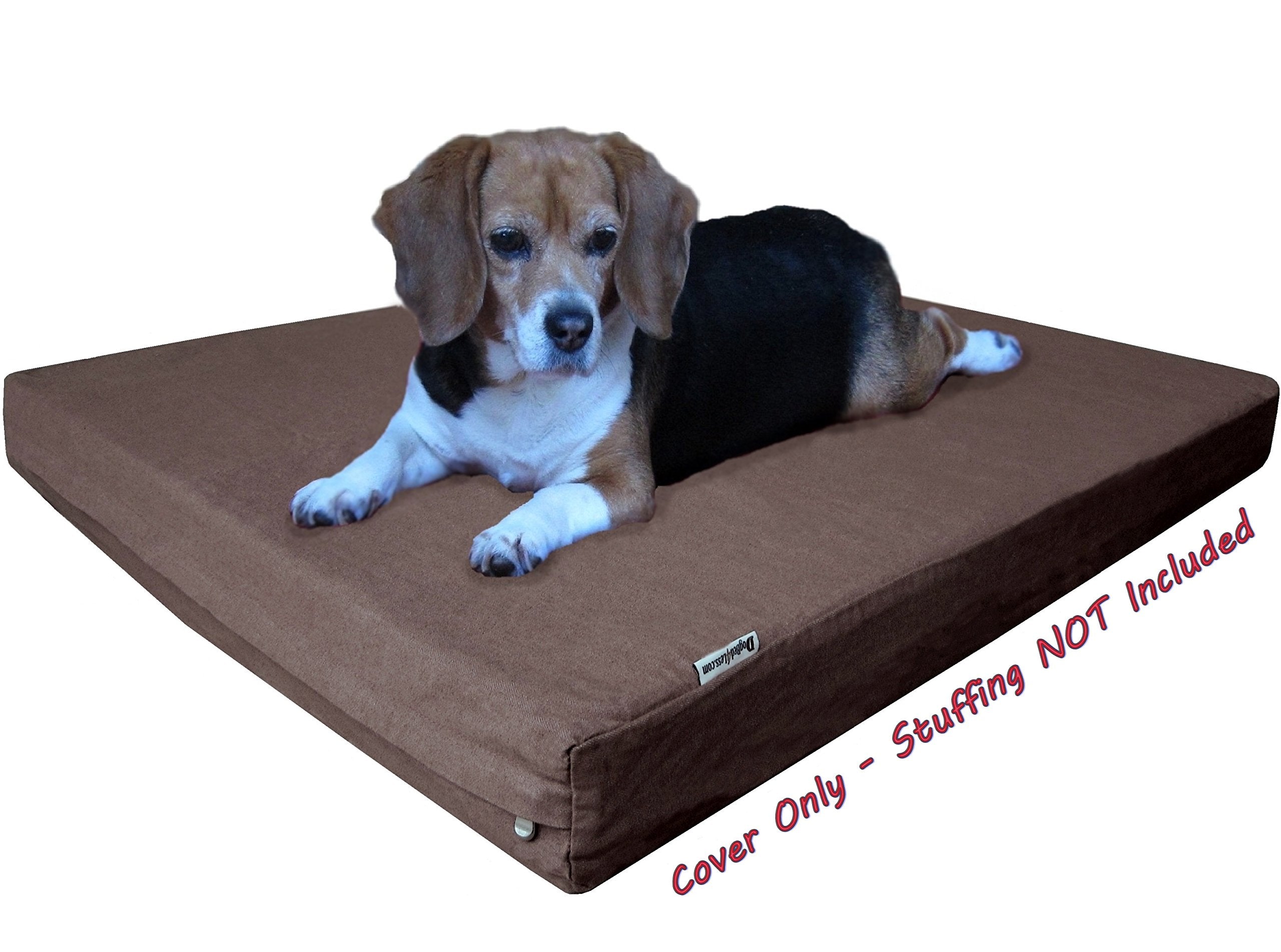 Housse Dogbed4less en denim lavable en machine pour entretien rapide.