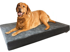 Dogbed4less housse extérieure micro-suede grise: confort durable et nettoyage facile.