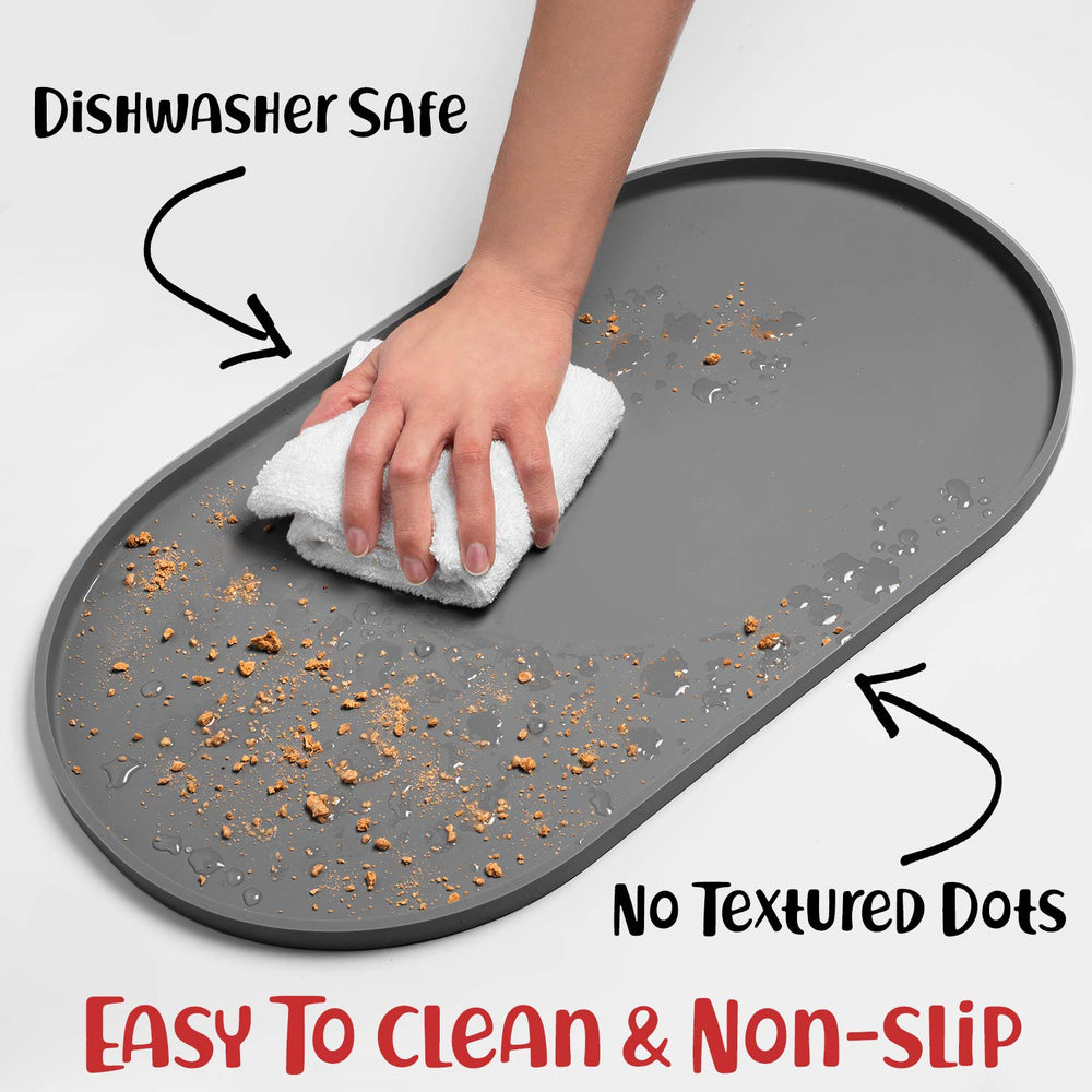 DogBuddy Tapis alimentaire, facile à nettoyer, idéal pour les voyages et les visites.
