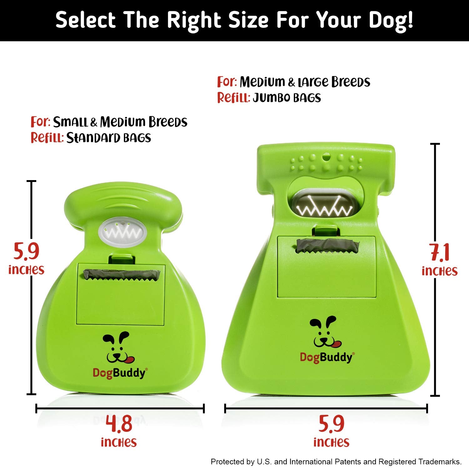 DogBuddy ramasse-crottes compact parfait pour les espaces restreints et les petites balades.