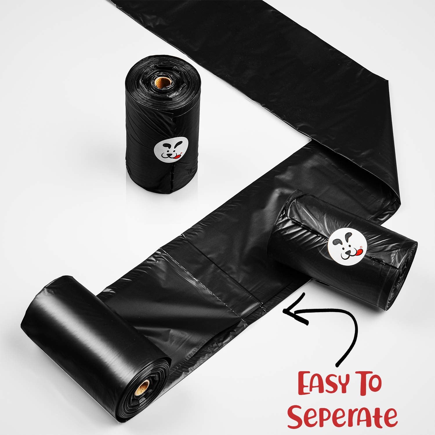 DogBuddy Lot de 150 poches en rouleau, réapprovisionnement rapide et pratique.