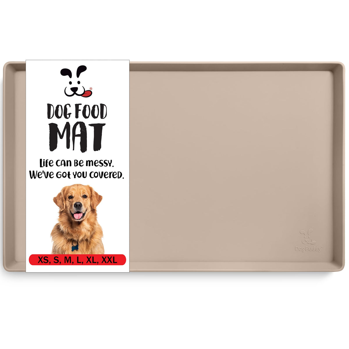 DogBuddy tapis alimentation chien étanche et pratique pour éviter les éclaboussures.