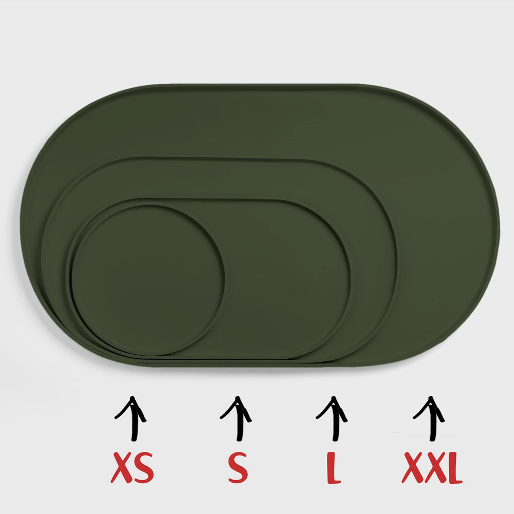 DogBuddy Tapis Anti-Glissant Étanche empêche les bols de glisser pendant les repas.