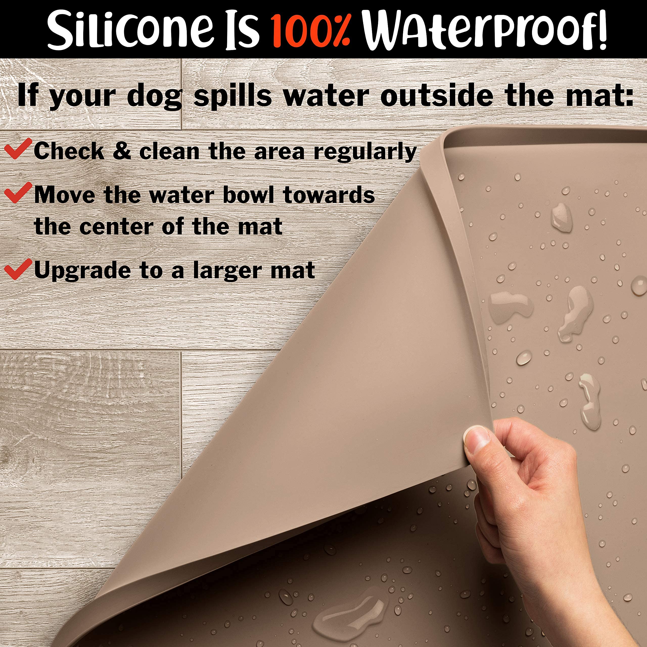 DogBuddy Tapis Design Durable Taupe, mat pratique et robuste.