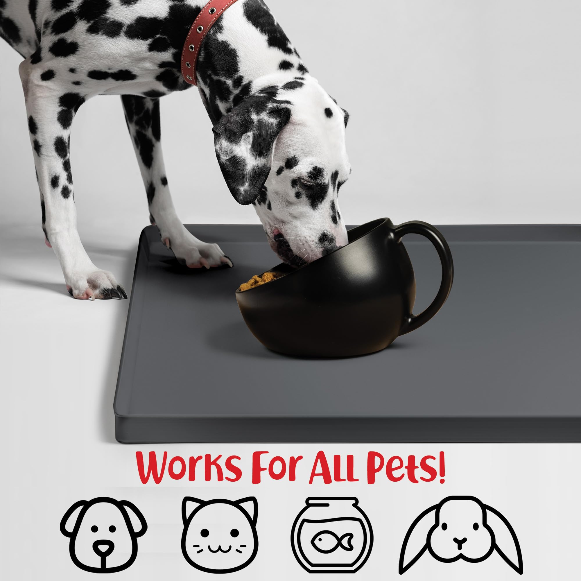 DogBuddy Tapis nourriture anti-derapage maintient les bols en place