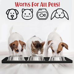 DogBuddy Tapis Nourriture Chien Bords Hauts: limite les déversements sur le tapis.