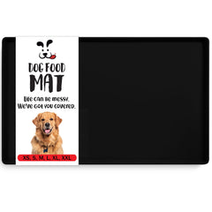 DogBuddy Tapis Nourriture Chien Impermeable: protège le sol et évite les éclaboussures.