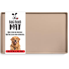 DogBuddy Tapis alimentaire imperméable sous les gamelles, protège le sol et réduit les éclaboussures.