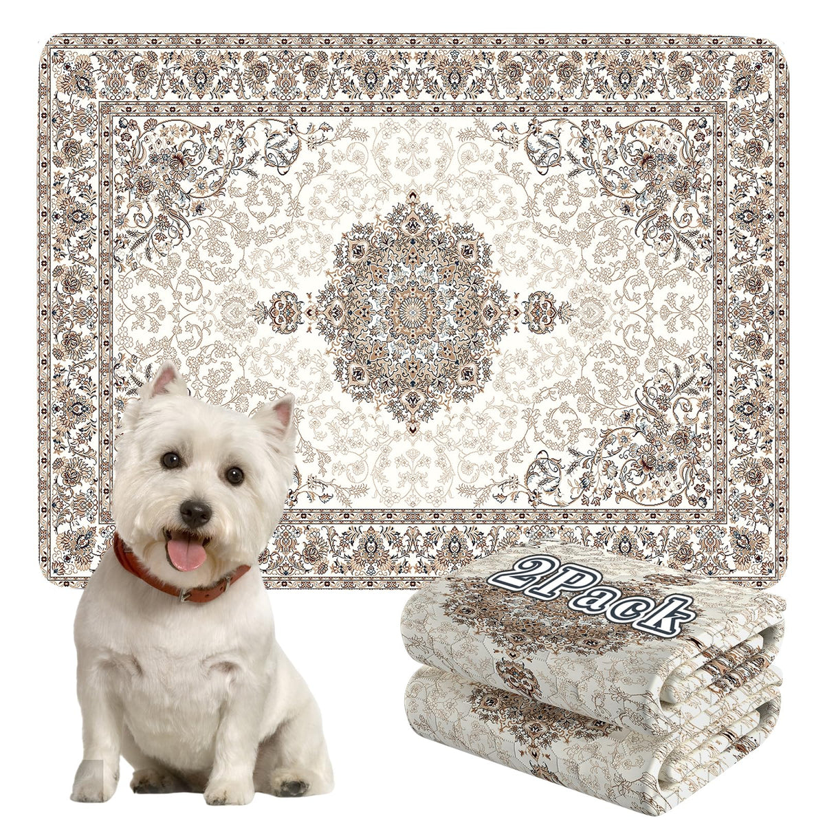 Dogcator-tapis-absorbant-rapide-36x48: absorption rapide pour apprentissage et propreté.