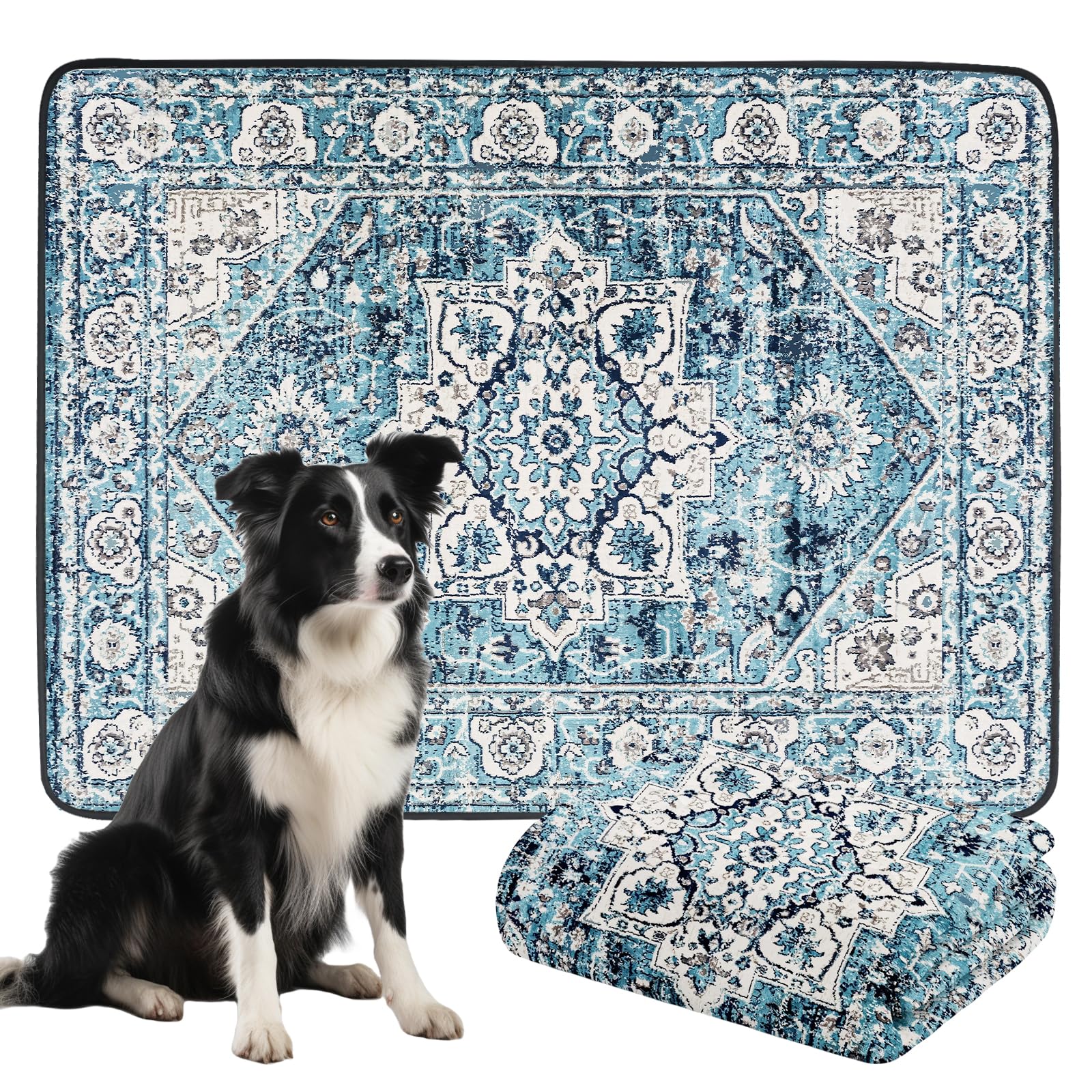Dogcator tapis lavable anti-fuite pour chiens, protège sols.