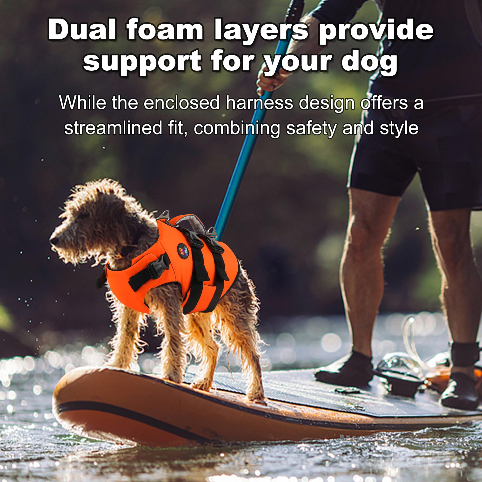 Dogcheer anneaux-en-d gilet-chien pour contrôle et sécurité