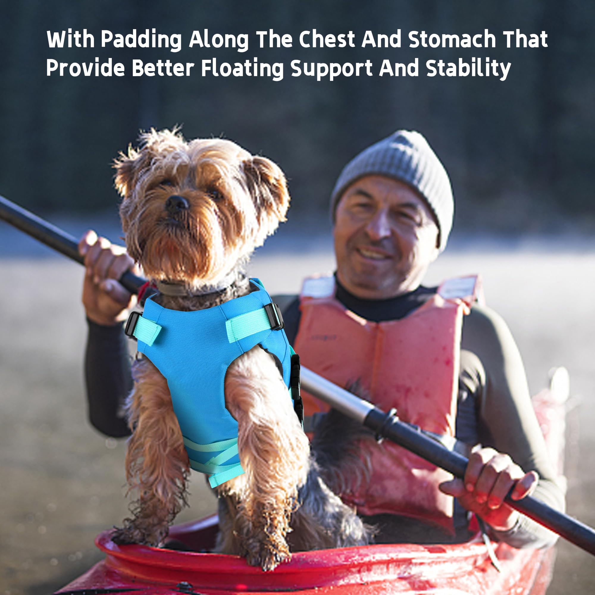 Dogcheer gilet avec bandes réfléchissantes pour meilleure visibilité.