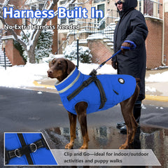 Doublure polaire douce du manteau Dogcheer pour chien bleu, chaleur confortable.