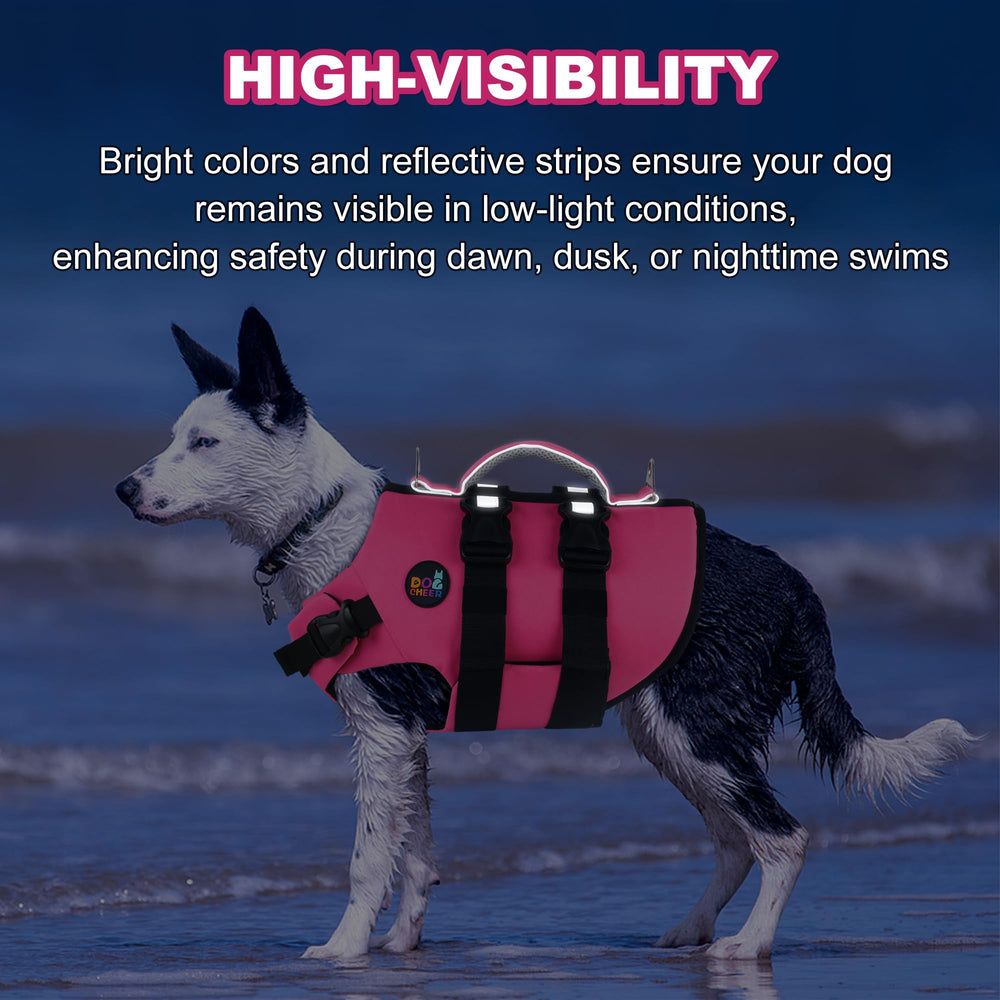 Dogcheer gilet sauvetage chien, anneaux D doubles pour sécurité près de l eau