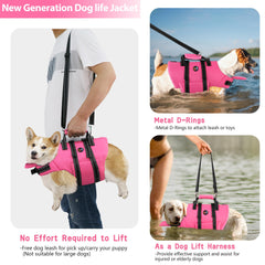 Dogcheer gilet sauvetage : anse de sauvetage pratique.