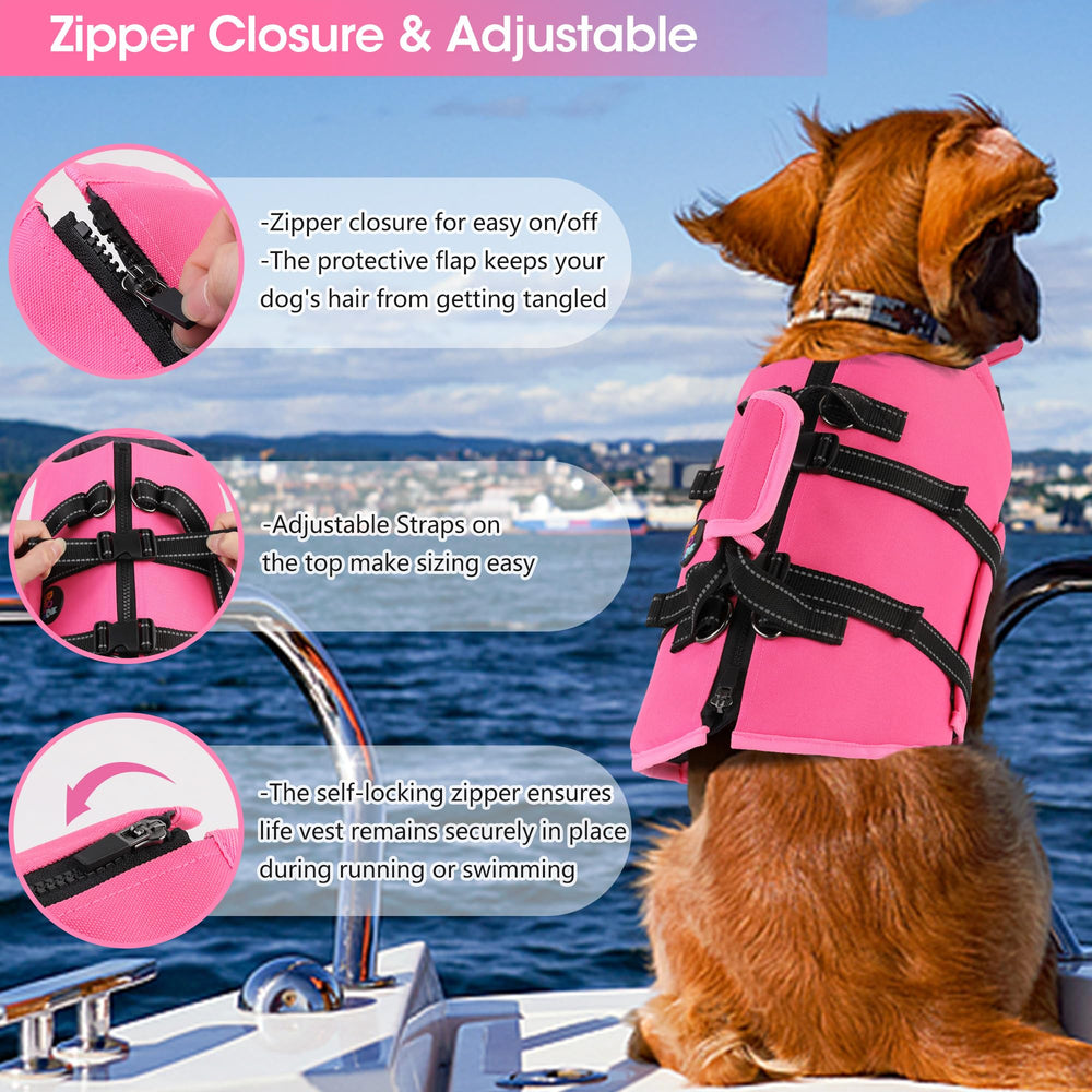Dogcheer gilet sauvetage : bretelles réglables pour ajustement.