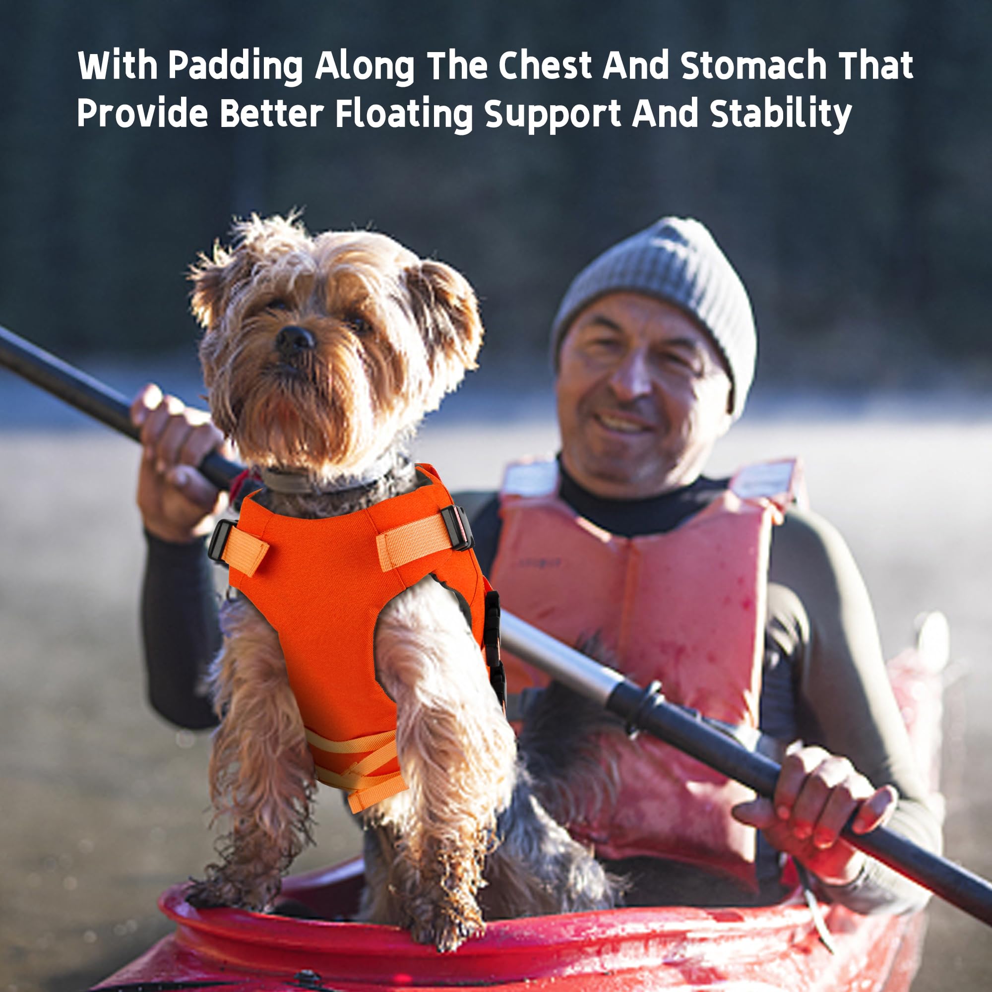 Dogcheer gilet sauvetage chien design confort, mousse douce pour la peau.