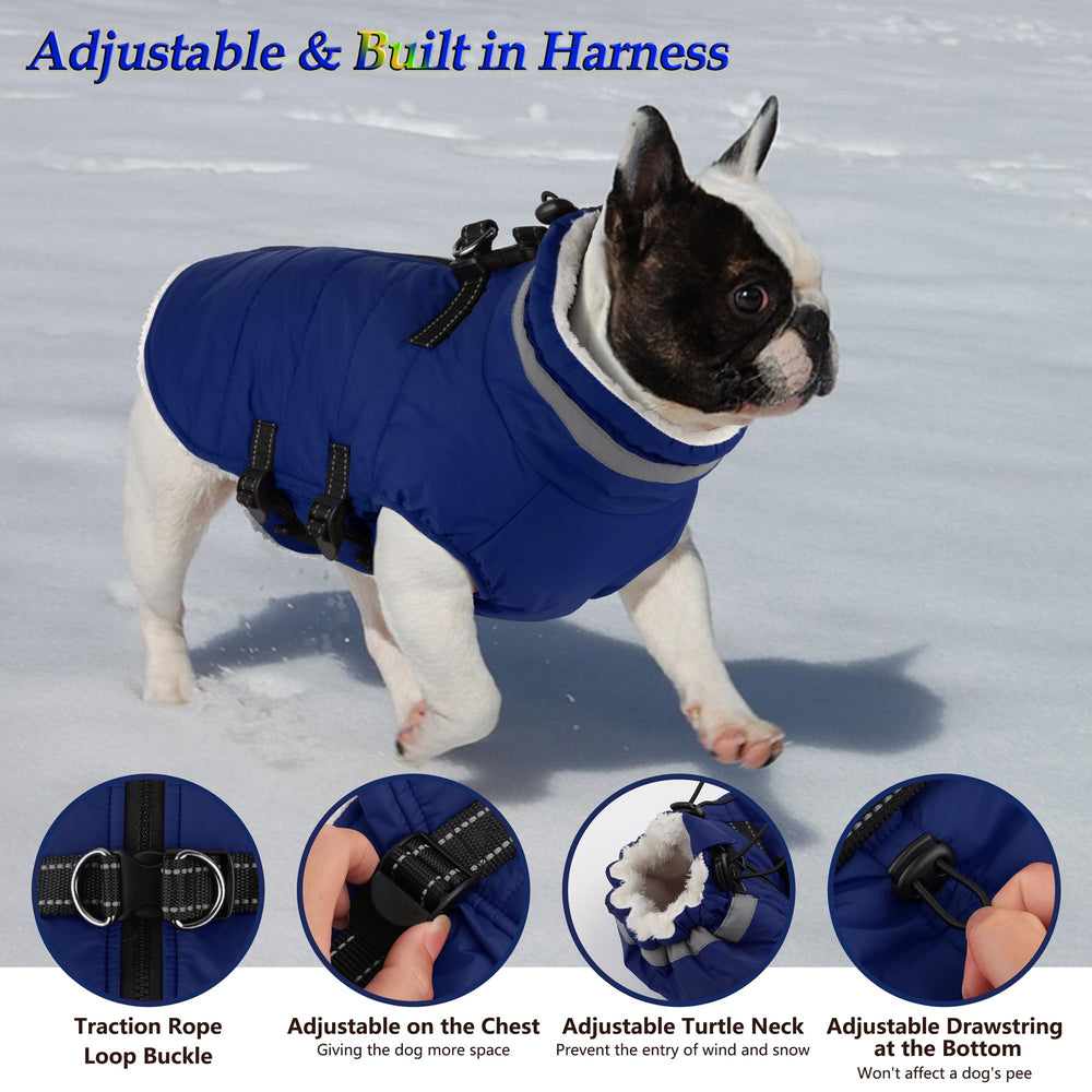 Dogcheer manteau avec col roulé pour garder le cou au chaud.