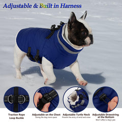 Dogcheer manteau avec col roulé pour garder le cou au chaud.