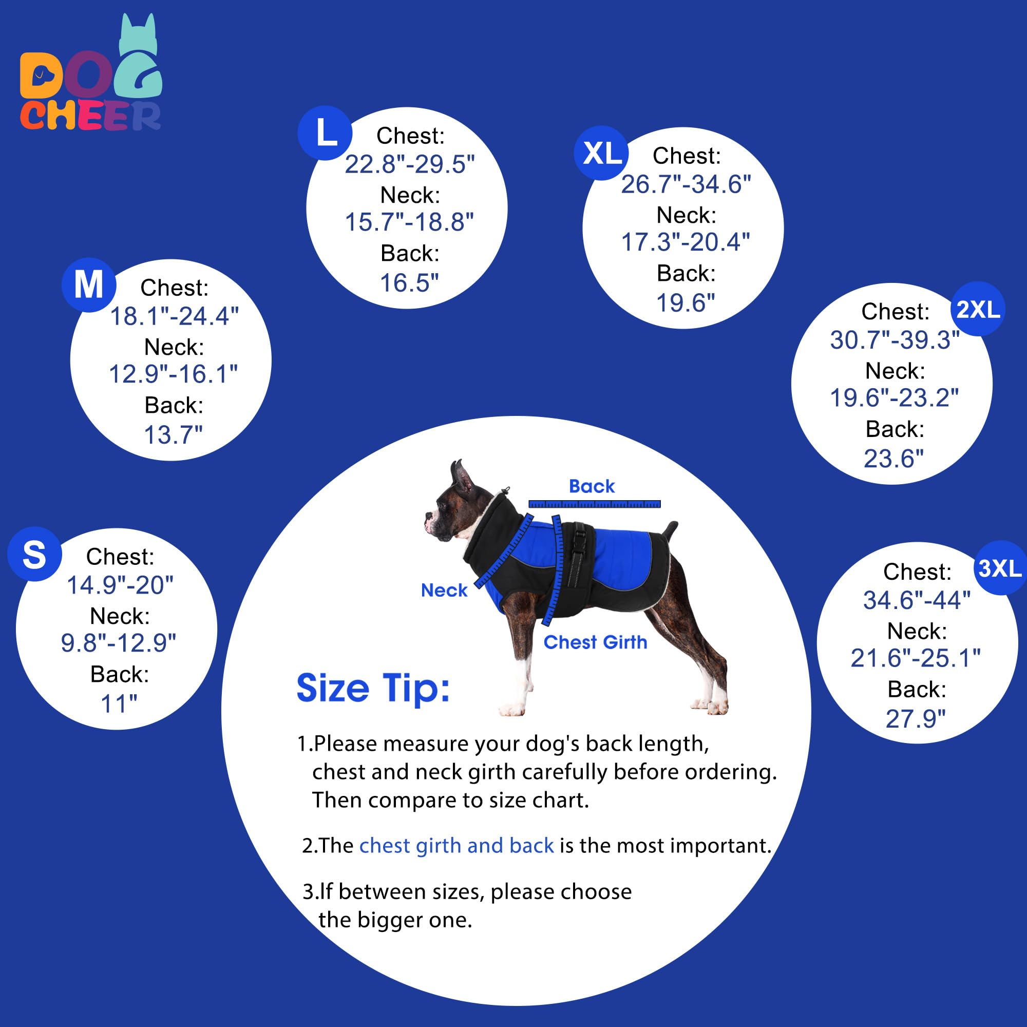 Dogcheer manteau chien ouverture arrière pour laisse et harnais, pratique et sûr.