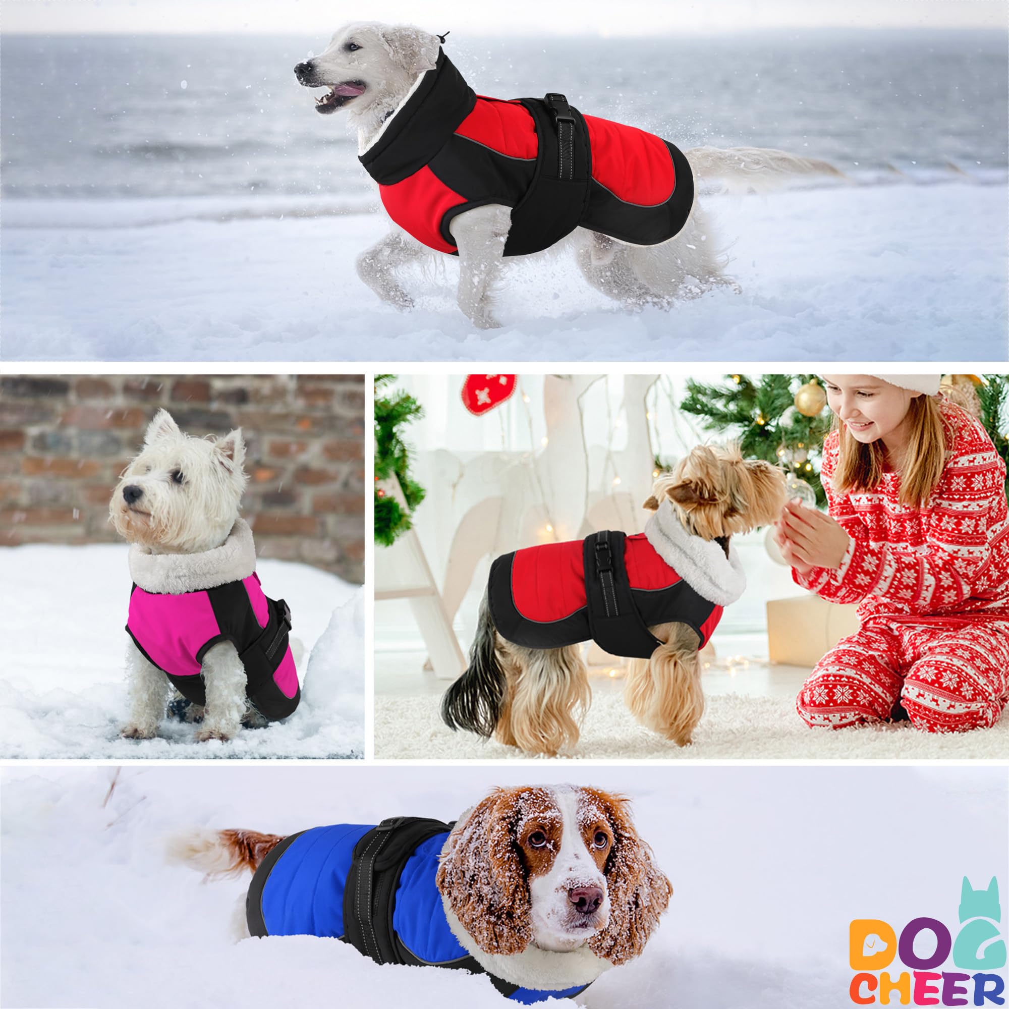 Dogcheer manteau chien tailles adaptées, convient à des chiens de toutes morphologies.